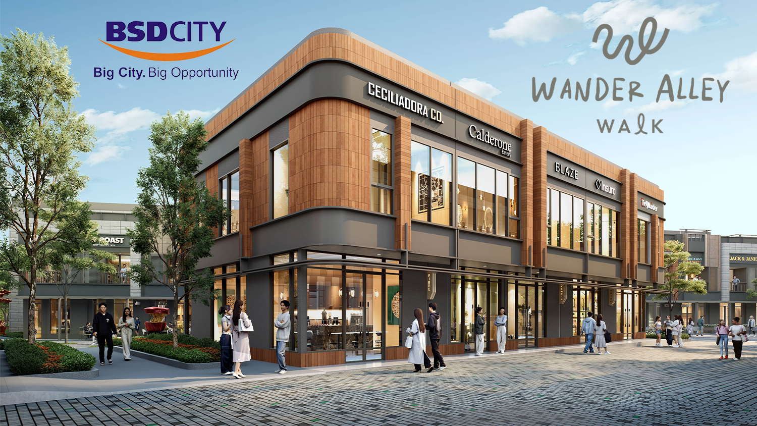 Ruko Wander Alley Walk, BSD City, Tangerang